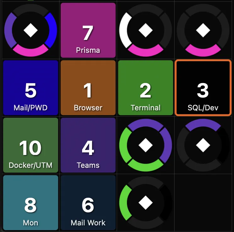 Overlay showing space numbers and notes